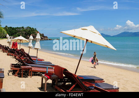 Maenam Beach, Koh Samui, Thailandia Foto Stock