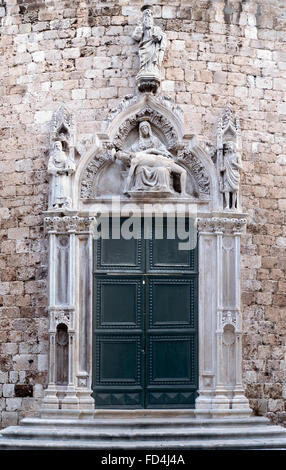 Chiesa francescana, Dubrovnik, Dalmazia, Croazia Foto Stock