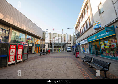 L'esterno del Broadmarsh Shopping Centre nel 2016 fu demolito, Nottingham City Nottinghamshire Inghilterra UK Foto Stock