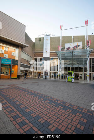 L'esterno del Broadmarsh Shopping Centre nel 2016 fu demolito, Nottingham City Nottinghamshire Inghilterra UK Foto Stock