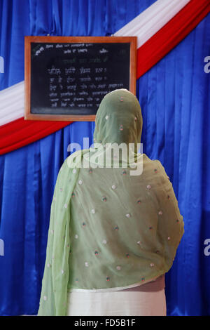 Singh Sabha gurdwara, Bobigny, Francia. Foto Stock