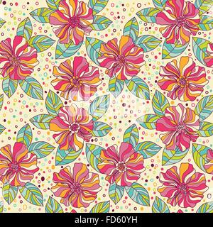 Vintage floral seamless pattern. Illustrazione Vettoriale. Illustrazione Vettoriale