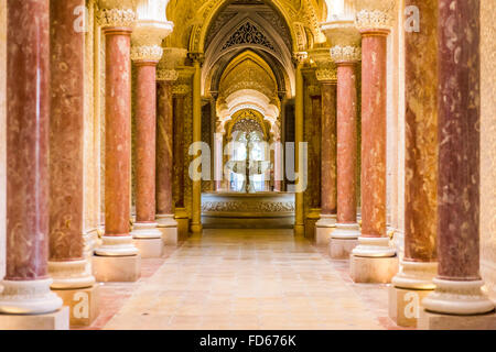 Monserrate interni del Palazzo di Sintra, Portogallo. Foto Stock