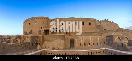 Panorama della vecchia cittadella di Arg-é bam, Kerman Provincia, Bam, in Iran Foto Stock