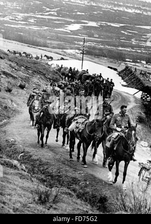 Truppe tedesche in Norvegia, 1941 Foto Stock