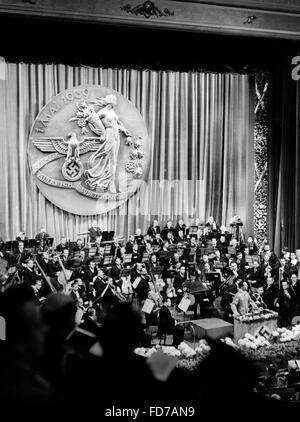 Joseph Goebbels al giorno di maggio rally del Reich Camera di coltura in Berlino, 1939 Foto Stock