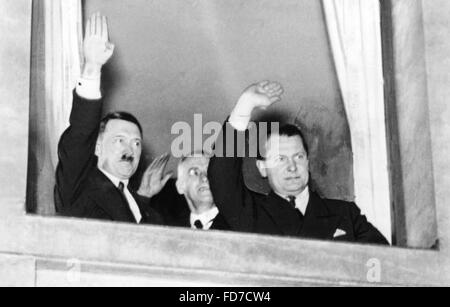 Fiaccolata in Berlino, 1933 Foto Stock