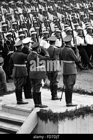 Kriegsmarine (guerra marina) il giorno della Wehrmacht durante il Rally di Norimberga, 1937 Foto Stock