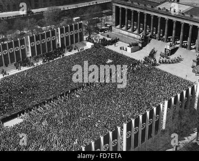 Giorno di maggio nel rally di Lustgarten, 1937 Foto Stock