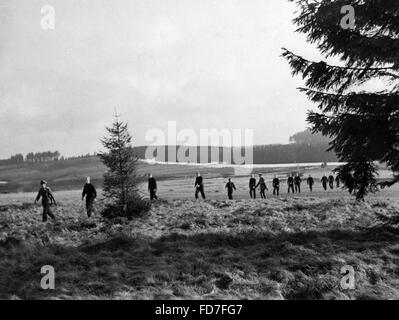 HJ campo di addestramento militare in Westerwald, 1943 Foto Stock