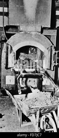 Inceneritore in Auschwitz Foto Stock
