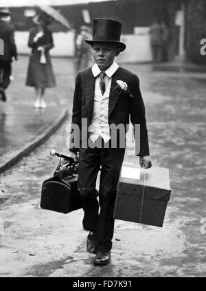 Uno studente di Eton Public School di Londra, 1925 Foto Stock