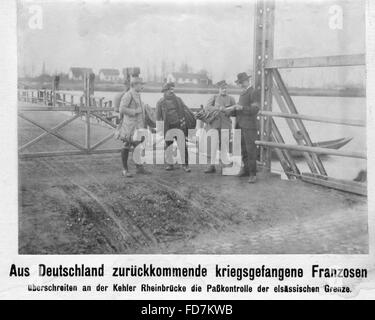 Ritorno dei soldati francesi, 1918 Foto Stock