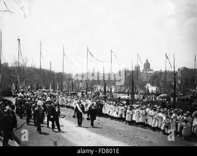 Inaugurazione dell'Angelo della Pace, 16.07.1899 Foto Stock