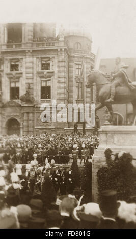 Inaugurazione del principe reggente un monumento a Monaco di Baviera, 13.10.1913 Foto Stock