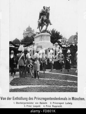 Inaugurazione del principe reggente un monumento a Monaco di Baviera, 13.10.1913 Foto Stock