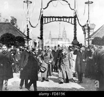 Luitpold, principe reggente di Baviera al Oktoberfest a Monaco di Baviera, 1910 Foto Stock