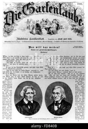 Jacob e Wilhelm Grimm Foto Stock