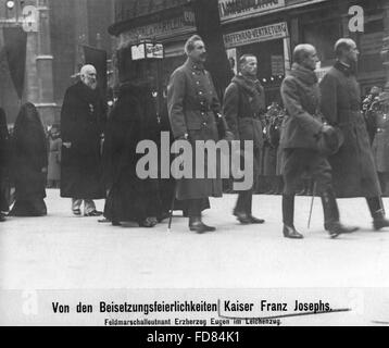 Funerale dell'Imperatore Francesco Giuseppe I., 1916 Foto Stock