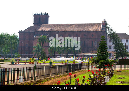 Basilica de Bom Jesus Chiesa Vecchia a Goa,una costruzione storica, architettura, chiesa, Chiesa Vecchia a Goa, India, old goa Foto Stock