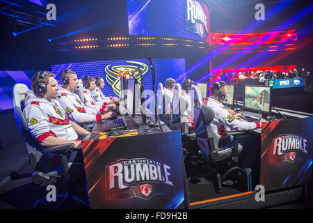 Poznan, Polonia, Continental Rumble sul gioco di Poznan Arena Foto Stock