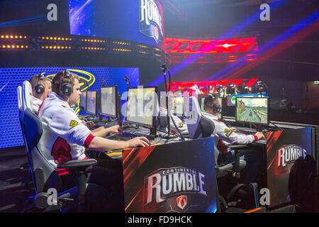 Poznan, Polonia, Continental Rumble sul gioco di Poznan Arena Foto Stock