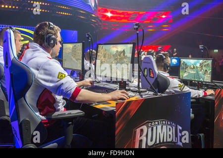 Poznan, Polonia, Continental Rumble sul gioco di Poznan Arena Foto Stock