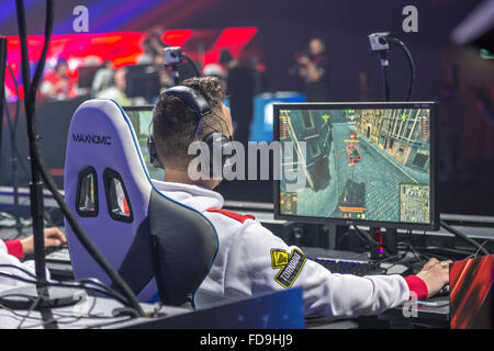 Poznan, Polonia, Continental Rumble sul gioco di Poznan Arena Foto Stock