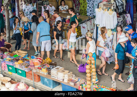 Mercato Galleggiante di Damnoen Saduak Foto Stock