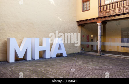 Ingresso al Museo de Historia y Antropología (Museo di Storia e Antropologia), Casa Lercaro (Lercaro casa). San Cristóbal d Foto Stock