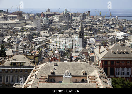 Genova, Italia, vista su Genova Foto Stock