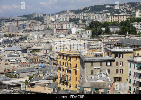 Genova, Italia, vista su Genova Foto Stock