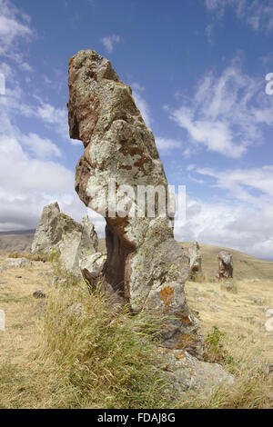Zorats Karer cirlce in pietra vicino a Sisian in Armenia Foto Stock