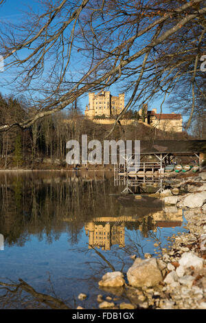 Schloss Hohenschwangau bei Füssen, Deutschland (Germania) Foto Stock