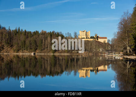 Schloss Hohenschwangau bei Füssen, Deutschland (Germania) Foto Stock