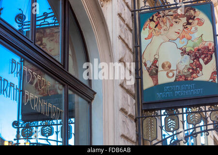 Hotel Pariz è un hotel a 5 stelle lussuoso hotel in stile Art Nouveau di Praga, Repubblica Ceca Foto Stock