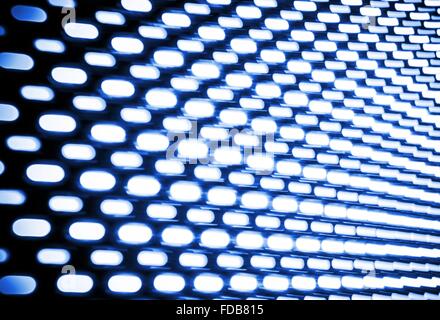 Luci astratto movimento sullo sfondo. Punti di luce in movimento sullo sfondo a destra. Foto Stock