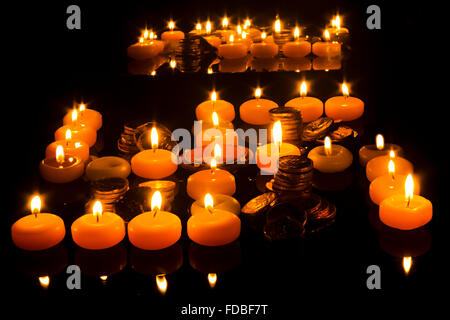 Indian Festival Diwali Diya Swastika nessuno Foto Stock