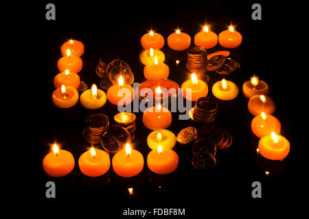 Indian Festival Diwali Diya Swastika nessuno Foto Stock