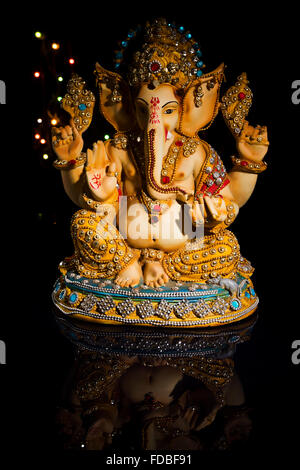 Indian Festival Diwali Ganapati statue nessuno Foto Stock