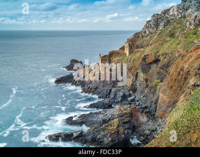 Crown motore Case, Botallack, Cornwall Foto Stock