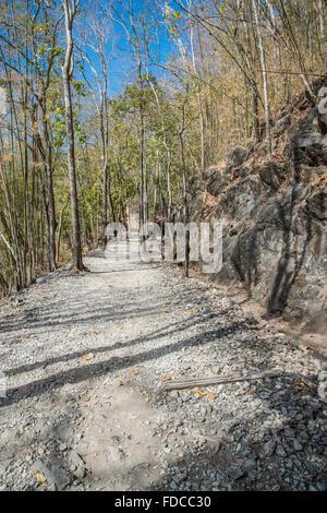 Siam Birmania Ferrovia della Morte di Hellfire Pass, taglio Konyu Foto Stock