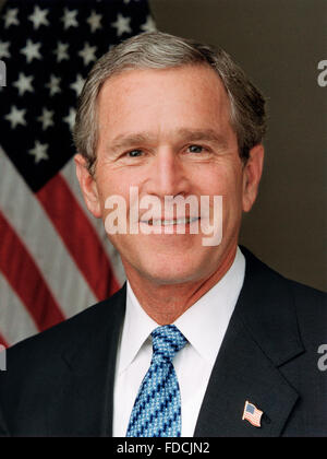 George W Bush. Ritratto del Presidente degli Stati Uniti George W Bush, c.1989 Foto Stock