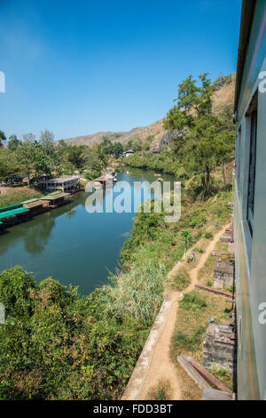 Siam Birmania Ferrovia della Morte Fiume Kwai Yai Foto Stock