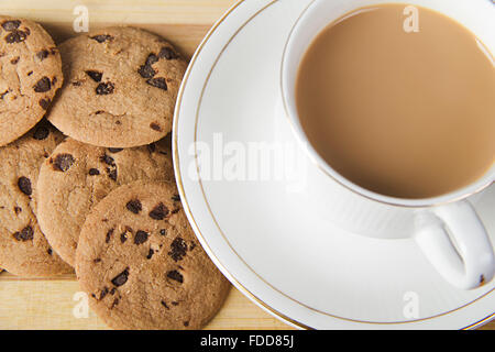 Colazione tè e biscotti nessuno Foto Stock