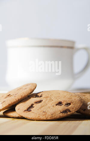 Colazione tè e biscotti nessuno Foto Stock