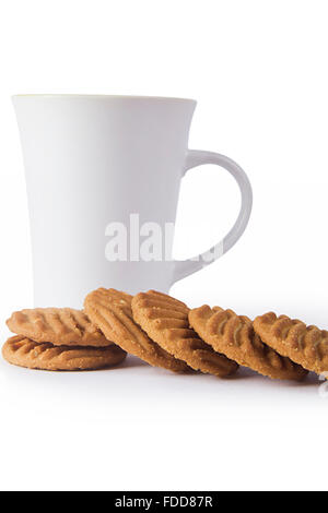 Colazione tè e biscotti nessuno Foto Stock