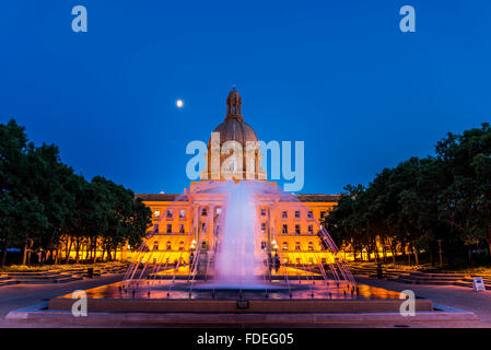 Fontana, Legislatore Alberta, Edmonton, Alberta, Canada Foto Stock