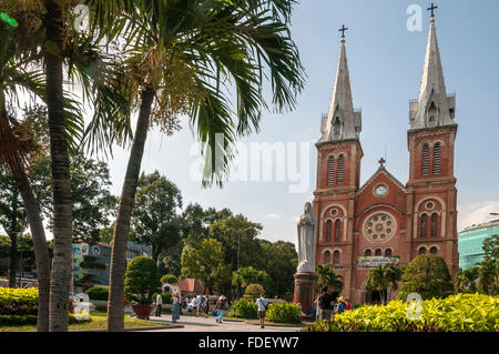 Il Viet Nam. Il Vietnam. L'Asia orientale. Dalla Basilica di Notre Dame, realizzato interamente con materiale importato dalla Francia. Ho Chi Minh city. Saigon Foto Stock