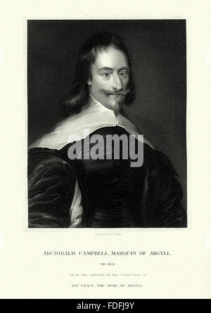 Archibald Campbell, primo marchese di Argyll, 8° Conte di Argyll, capo del Clan Campbell (Marzo 1607 - 27 Maggio 1661) era il de fa Foto Stock